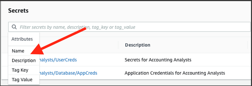 Identify, arrange, and control secrets using enhanced research in AWS Secrets Supervisor easily