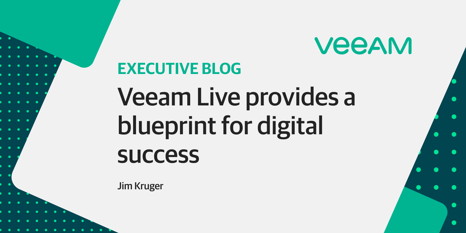 In a changing planet, Veeam Live offers a blueprint for digital success