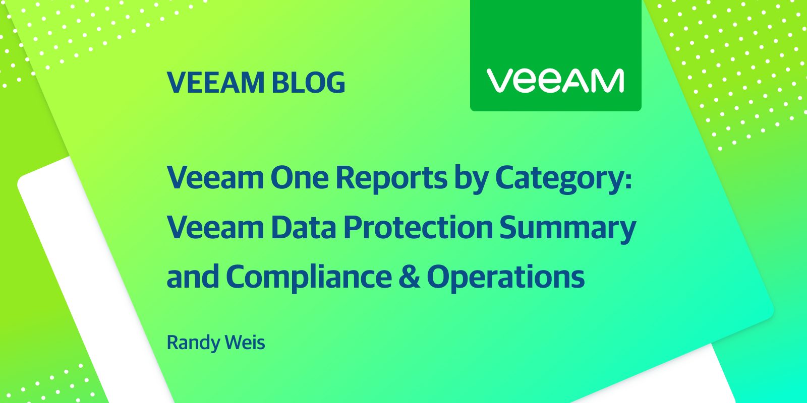 Veeam One Reviews by Category: Veeam Information Protection Overview and Compliance & Operations