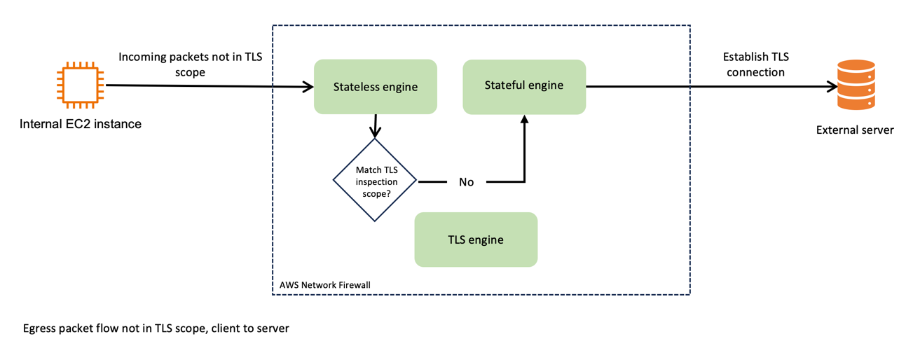 TLS inspection configuration for encrypted egress traffic and AWS Network Firewall